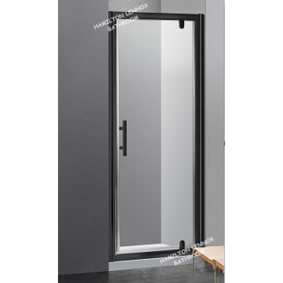 Shower Box - Wave Series 3 Sides (1000x1000x1000x1900mm) Black